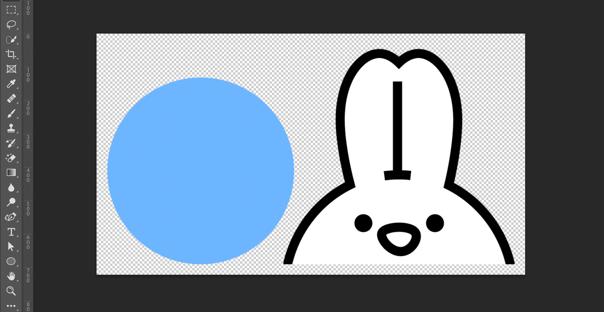 はじめに、図形と画像を用意します。